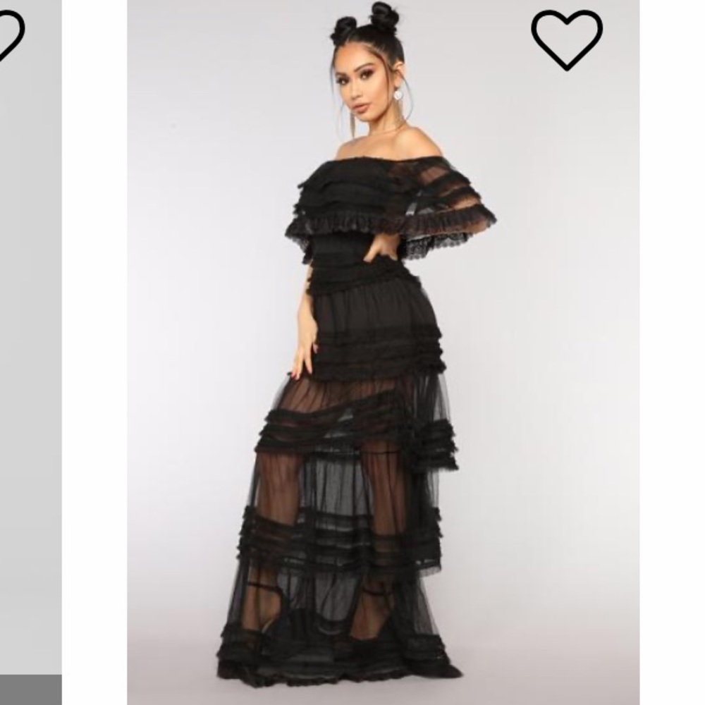 {Fashion Nova} Reine Mesh Dress